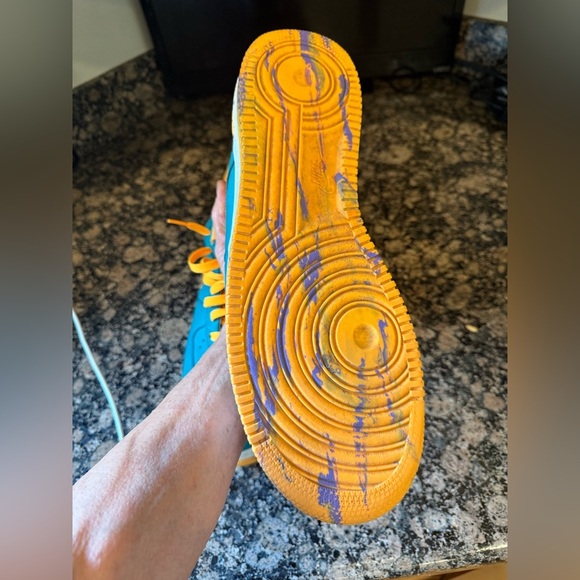 NIKE men’s size 13 2013/20124 AIR FORCE 1 LOWS Marbled Swoosh 488298 – 313 - Picture 6 of 16